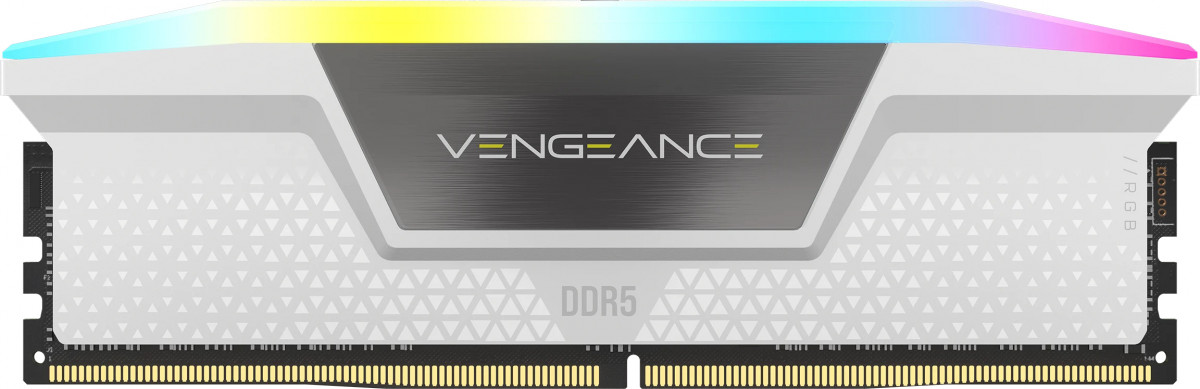 CORSAIR Memória VENGEANCE RGB DDR5 64GB 6000MHz CL30 INTEL, AMD (Kit of 2), fehér PC