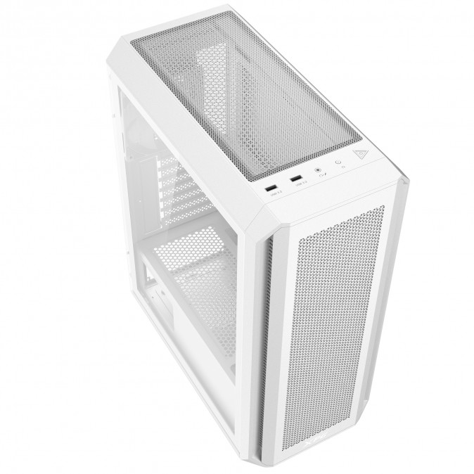 ADATA XPG Ház Midi ATX Valor AIR PLUS, 4x120mm RGB ventilátor, Tápegység nélkül, üvegfalú, fehér PC