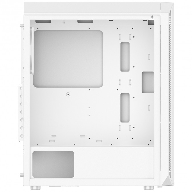ADATA XPG Ház Midi ATX Valor AIR PLUS, 4x120mm RGB ventilátor, Tápegység nélkül, üvegfalú, fehér PC