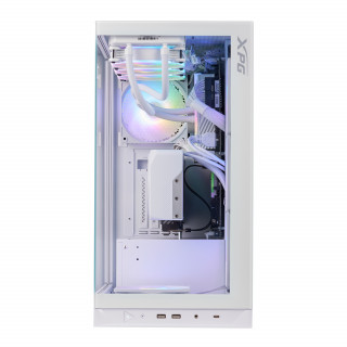 ADATA XPG Ház Midi ATX Invader X, 5x120mm RGB ventilátor, Tápegység nélkül, üvegfalú, fehér PC