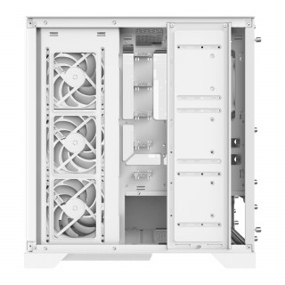 ADATA XPG Ház Midi ATX Invader X, 5x120mm RGB ventilátor, Tápegység nélkül, üvegfalú, fehér PC