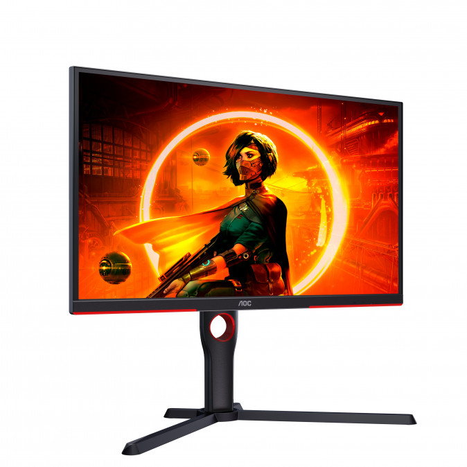 AOC Gaming 240Hz monitor 24.5" 25G3ZM/BK, 1920x1080, 16:9, 300cd/m2, 1ms, 2xHDMI/DisplayPort, áll. mag, pivot PC