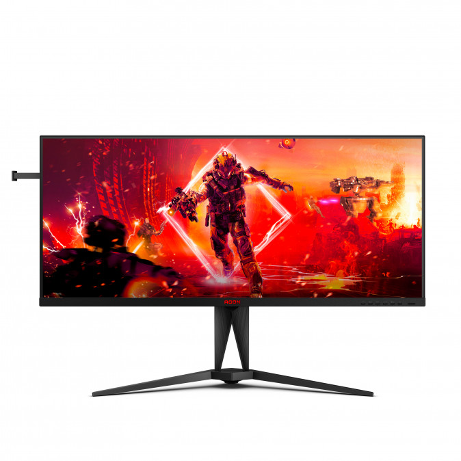 AOC Gaming 144Hz IPS monitor 40" AG405UXC, 3440x1440, 21:9, 350cd/m2, 1ms, 2xHDMI/DisplayPort/4xUSB/USB-C, hangszóró PC