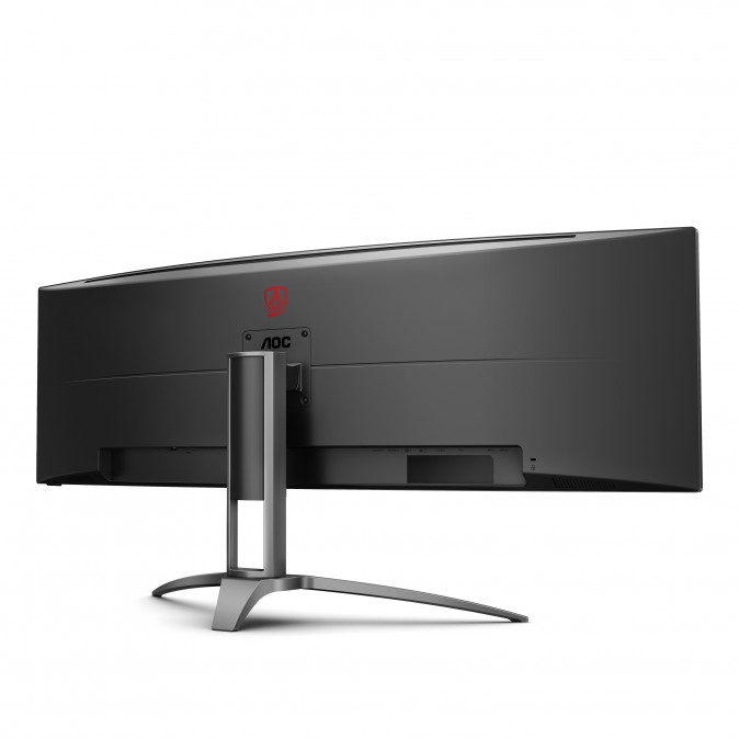 AOC Ívelt Gaming 165Hz monitor 48,8" AG493UCX2, 5120x1440 32:9, 400cd/m2, 1ms, HDMIx3/DisplayPort/USBx3 PC