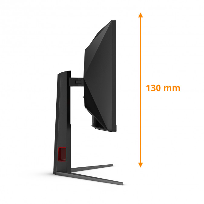 AOC Ívelt Gaming 240Hz monitor 34" CU34G4Z, 3440x1440, 21:9, 450cd/m2, 0,5ms, HDMIx2/DisplayPort/USBx2 PC