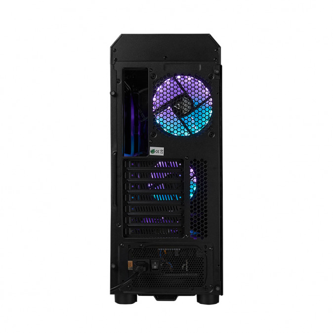 CHIEFTEC Ház Gaming Scorpion 4, ATX, 4x120mm RGB ventilátor, RGB vezérlő, Tápegység nélkül, Edzett Üveg, Fekete PC