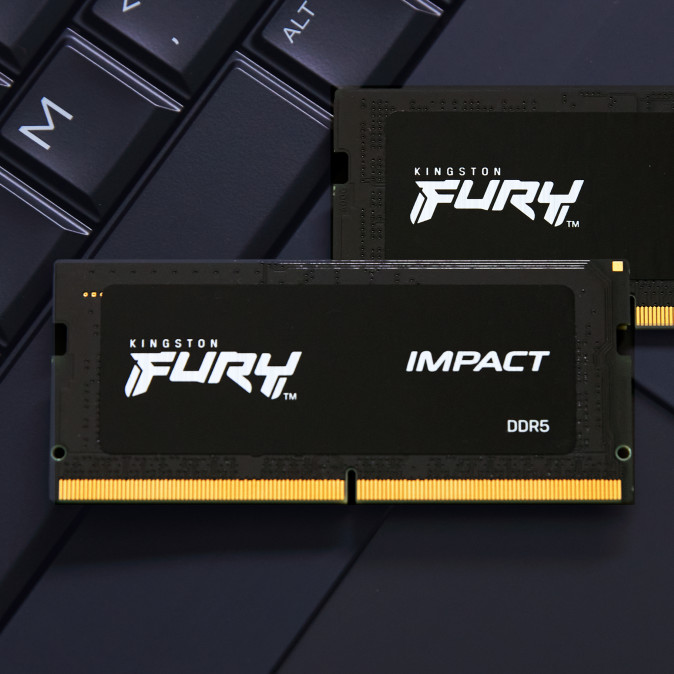 KINGSTON FURY NB Memória DDR5 32GB 5600MT/s CL40 SODIMM (Kit of 2) Impact PnP PC