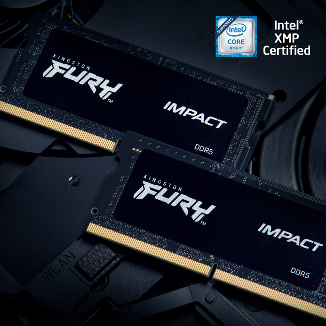 KINGSTON FURY NB Memória DDR5 32GB 5600MT/s CL40 SODIMM (Kit of 2) Impact PnP PC