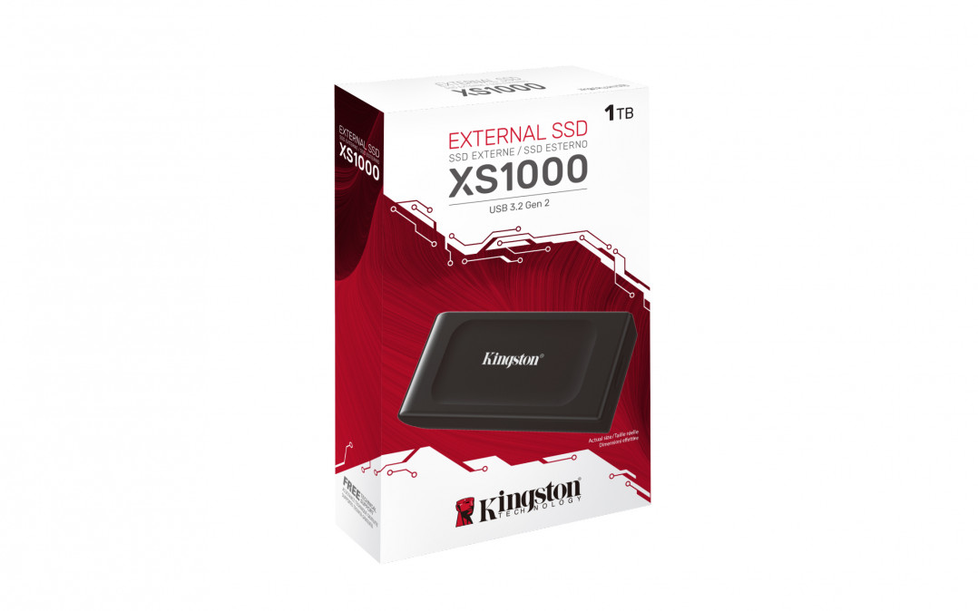 KINGSTON SSD Hordozható USB 3.2 Gen 2 1000GB XS1000 PC