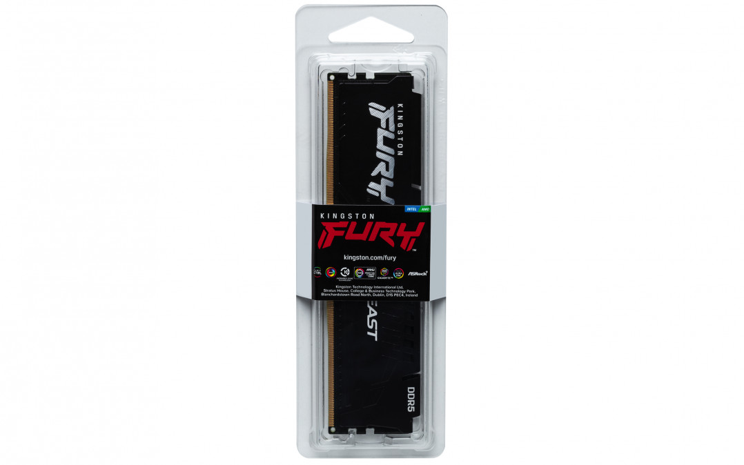 KINGSTON FURY Memória DDR5 16GB 6000MT/s CL36 DIMM Beast Black EXPO PC