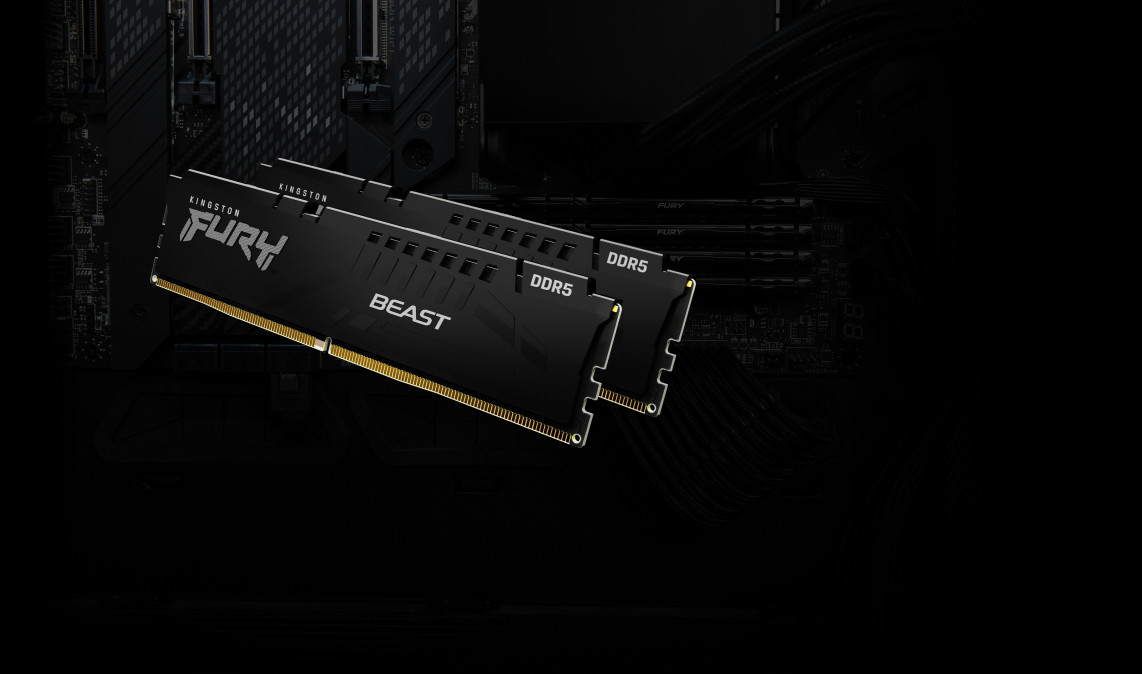 KINGSTON FURY Memória DDR5 16GB 6000MT/s CL36 DIMM Beast Black EXPO PC