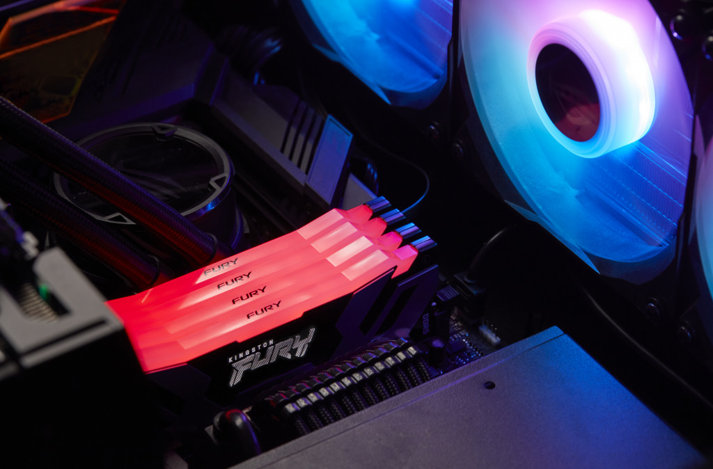 KINGSTON FURY Memória DDR5 96GB 6000MT/s CL32 DIMM (Kit of 2) Renegade RGB XMP PC