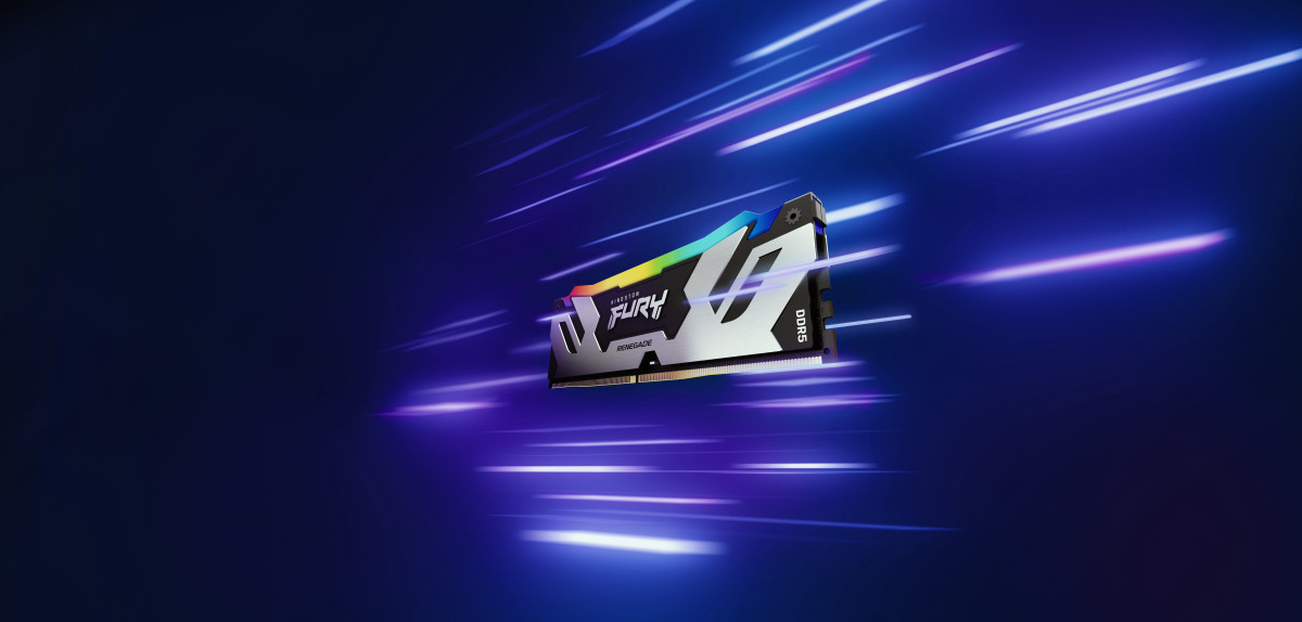KINGSTON FURY Memória DDR5 96GB 6000MT/s CL32 DIMM (Kit of 2) Renegade RGB XMP PC