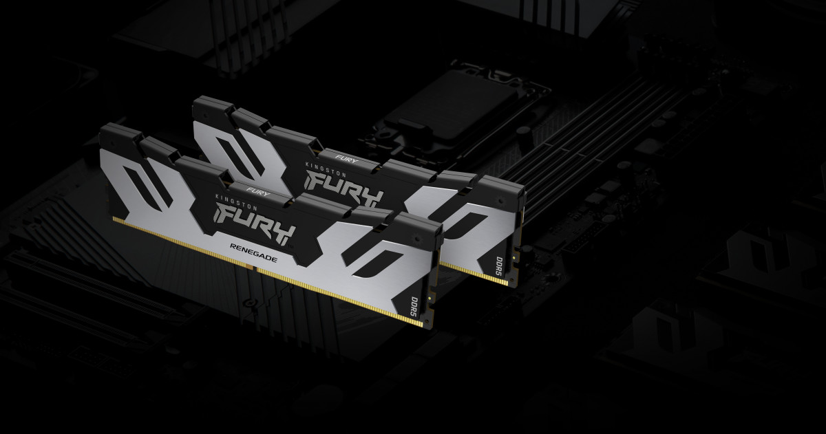 KINGSTON FURY Memória DDR5 96GB 6000MT/s CL32 DIMM (Kit of 2) Renegade Silver XMP PC