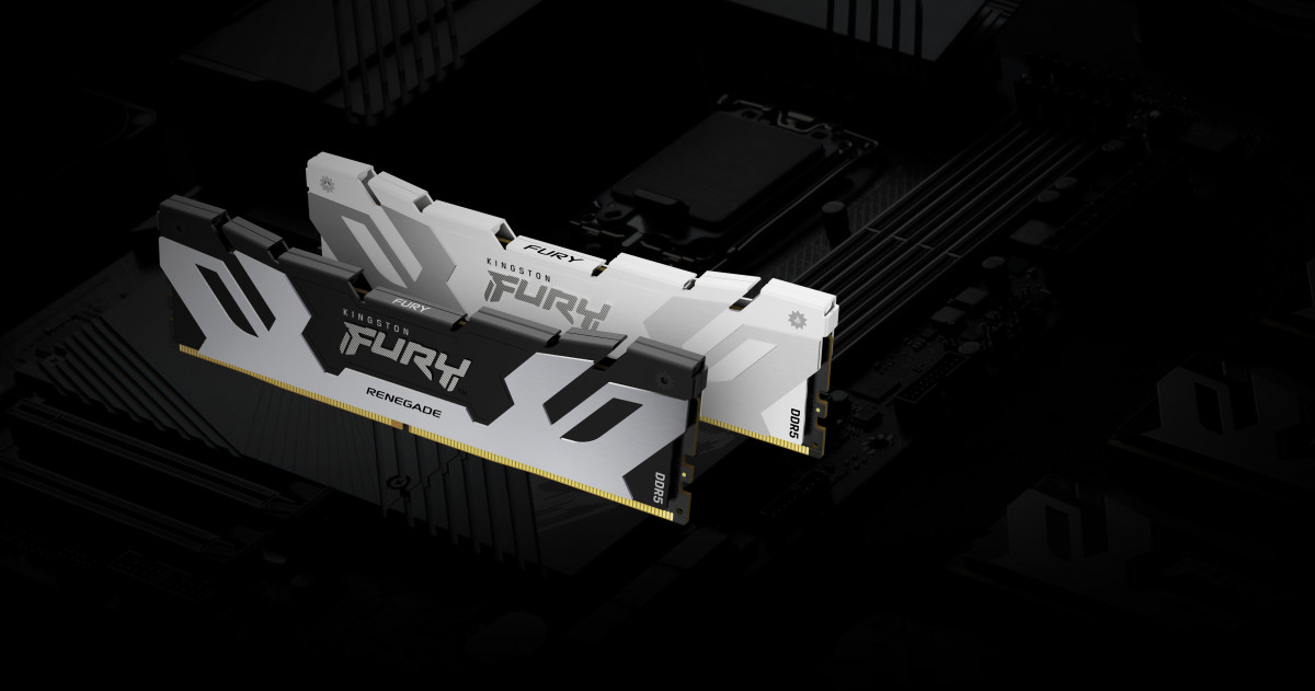 KINGSTON FURY Memória DDR5 96GB 6000MT/s CL32 DIMM (Kit of 2) Renegade Silver XMP PC