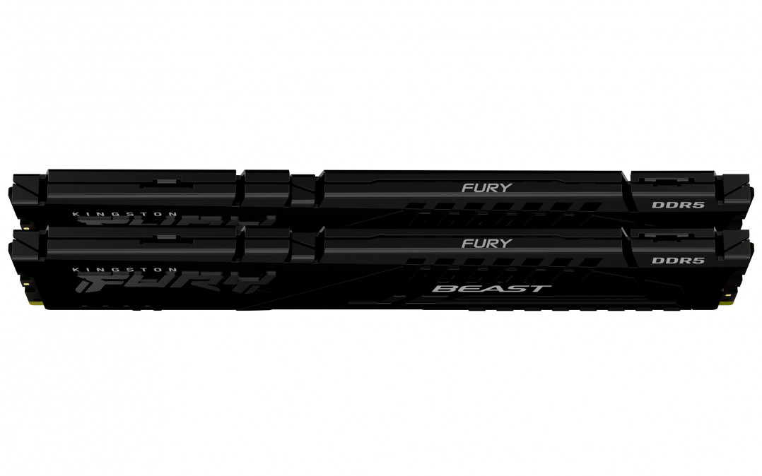 KINGSTON FURY Memória DDR5 16GB 6000MT/s CL30 DIMM (Kit of 2) Beast Black EXPO PC