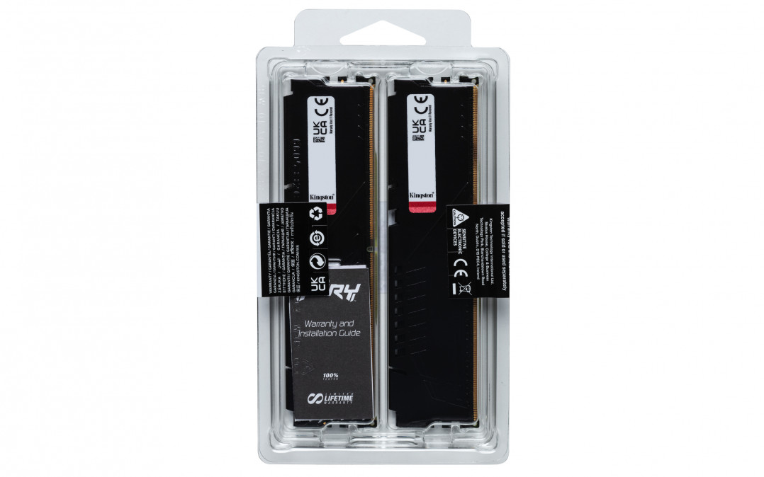 KINGSTON FURY Memória DDR5 16GB 6000MT/s CL30 DIMM (Kit of 2) Beast Black EXPO PC