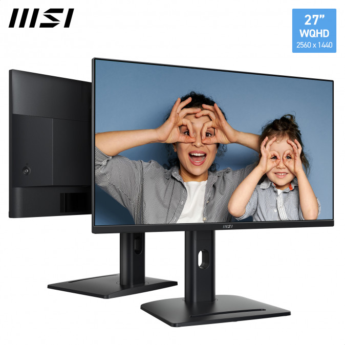 MSI Monitor Business PRO MP275QPG 27" QHD 2560x1440, IPS 16:9 100Hz, 1 ms, 2x HDMI, DP,  Black PC