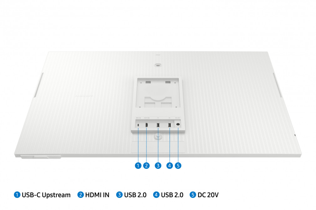 SAMSUNG SMART VA monitor 32" M8, 3840x2160, 16:9, 400cd/m2, 4ms, HDMI/2xUSB/USB-C/WiFi/BT, hangszóró/kamera, Fehér PC