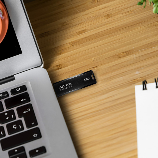 ADATA SSD Külső USB 3.2 500GB SC610, Fekete/Piros PC