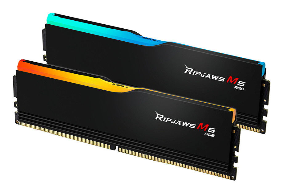 G.SKILL Memória DDR5 96GB 6400Mhz CL32 DIMM 1.35V, Ripjaws M5 RGB Intel XMP (Kit of 2) PC