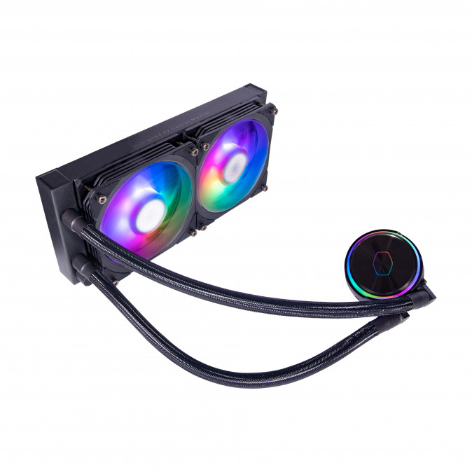 COOLER MASTER CPU hűtő MASTERLIQUID PL240 FLUX (vízhűtés), ARGB - Fekete PC