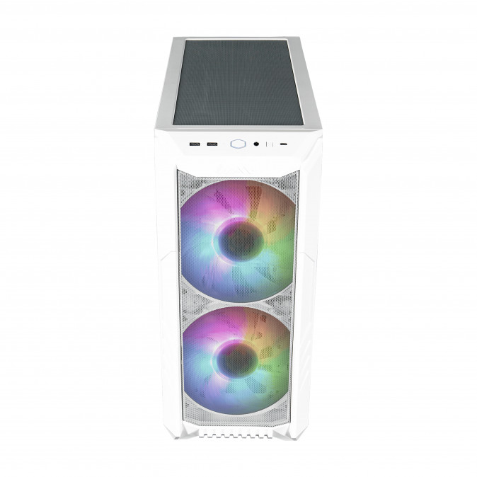 COOLER MASTER Ház Midi ATX HAF 500 ARGB - Fehér PC