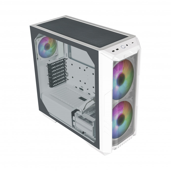 COOLER MASTER Ház Midi ATX HAF 500 ARGB - Fehér PC