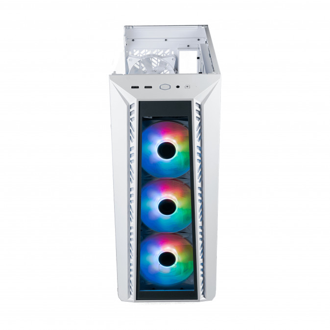 COOLER MASTER Ház Midi ATX MasterBox 520 - Fehér PC