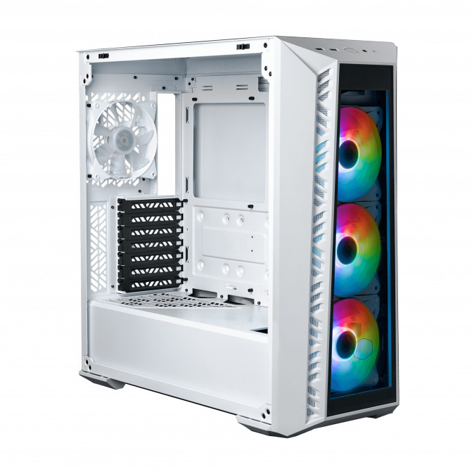 COOLER MASTER Ház Midi ATX MasterBox 520 - Fehér PC