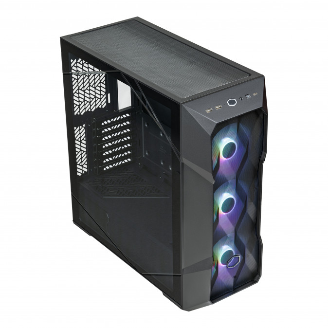 COOLER MASTER Ház Midi ATX MasterBox TD500 MESH V2 ARGB - Fekete PC