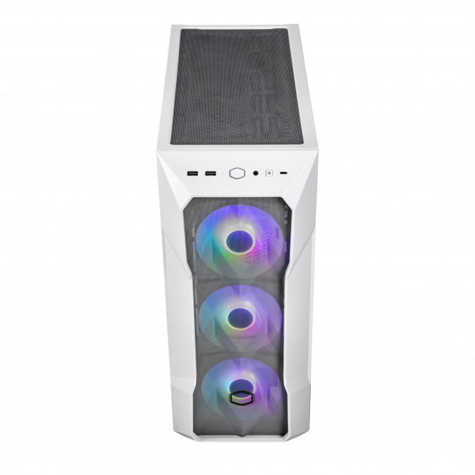 COOLER MASTER Ház Midi ATX MasterBox TD500 MESH V2 ARGB - Fehér PC