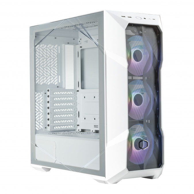 COOLER MASTER Ház Midi ATX MasterBox TD500 MESH V2 ARGB - Fehér PC