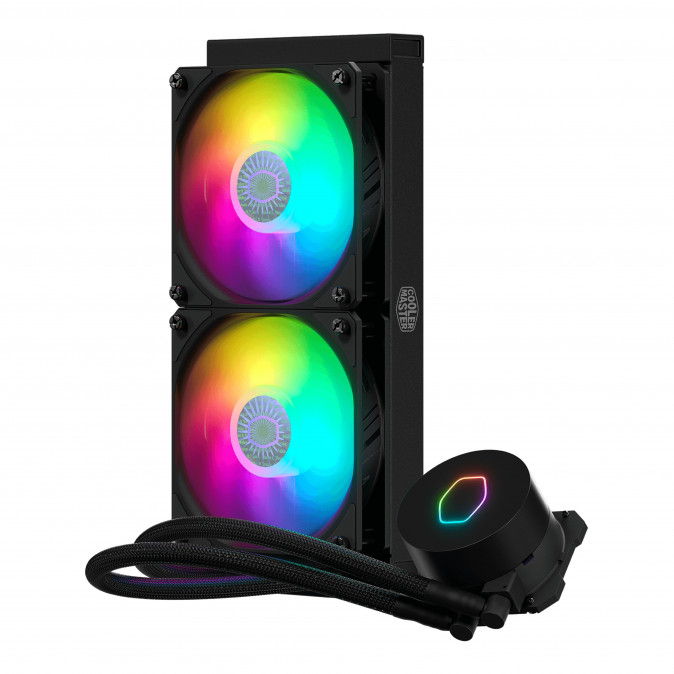 COOLER MASTER CPU hűtő MASTERLIQUID ML240L ARGB V2 (vízhűtés) - Fekete PC