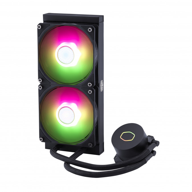 COOLER MASTER CPU hűtő MASTERLIQUID ML240L ARGB V2 (vízhűtés) - Fekete PC
