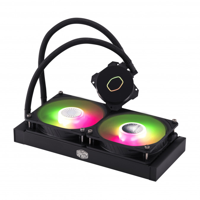 COOLER MASTER CPU hűtő MASTERLIQUID ML240L ARGB V2 (vízhűtés) - Fekete PC