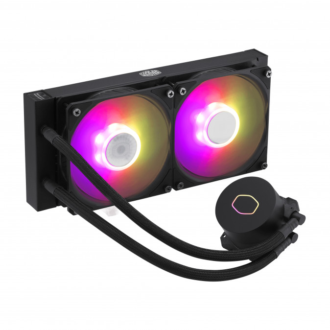 COOLER MASTER CPU hűtő MASTERLIQUID ML240L ARGB V2 (vízhűtés) - Fekete PC