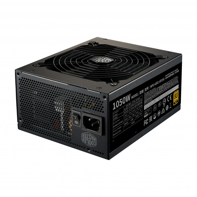 COOLER MASTER Tápegység Moduláris MWE GOLD 1050 - V2 ATX 3.0 1050W, 14cm, 80+ Gold PC