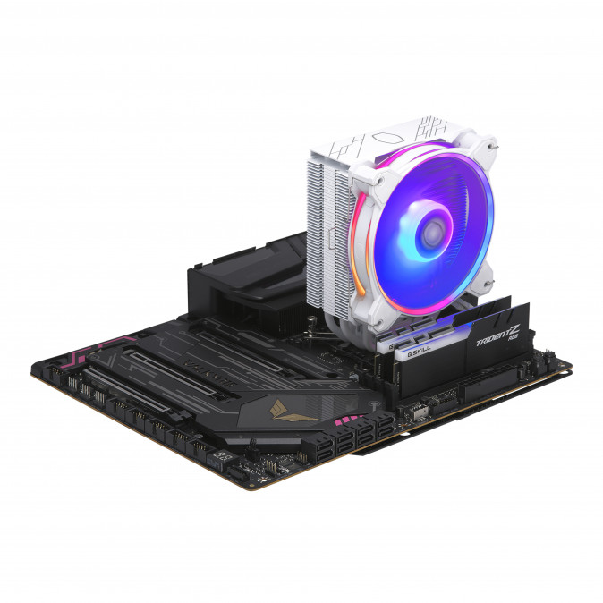 COOLER MASTER CPU hűtő HYPER 212 HALO WHITE ARGB - Fehér PC