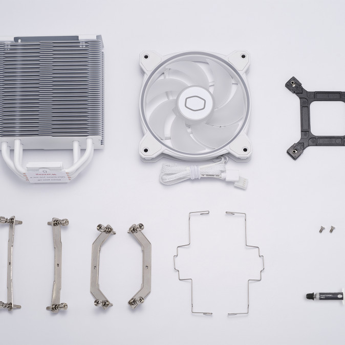 COOLER MASTER CPU hűtő HYPER 212 HALO WHITE ARGB - Fehér PC