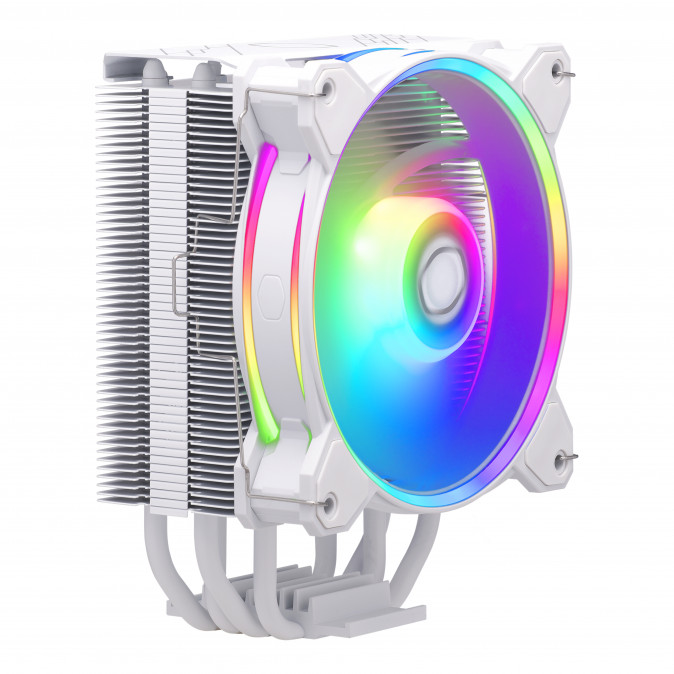 COOLER MASTER CPU hűtő HYPER 212 HALO WHITE ARGB - Fehér PC