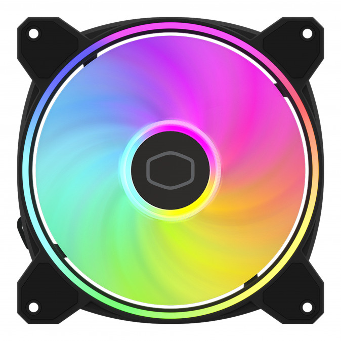COOLER MASTER Rendszerhűtő Ventilátor MASTERFAN MF140 HALO2, ARGB Gen2, 14cm - Fekete PC