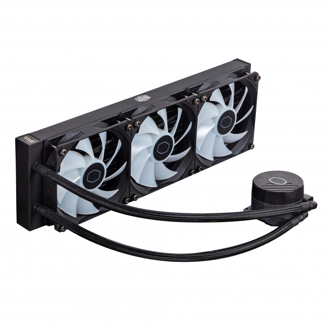 COOLER MASTER CPU hűtő MASTERLIQUID 360L CORE ARGB (vízhűtés), 3 Ventilátoros - Fekete PC