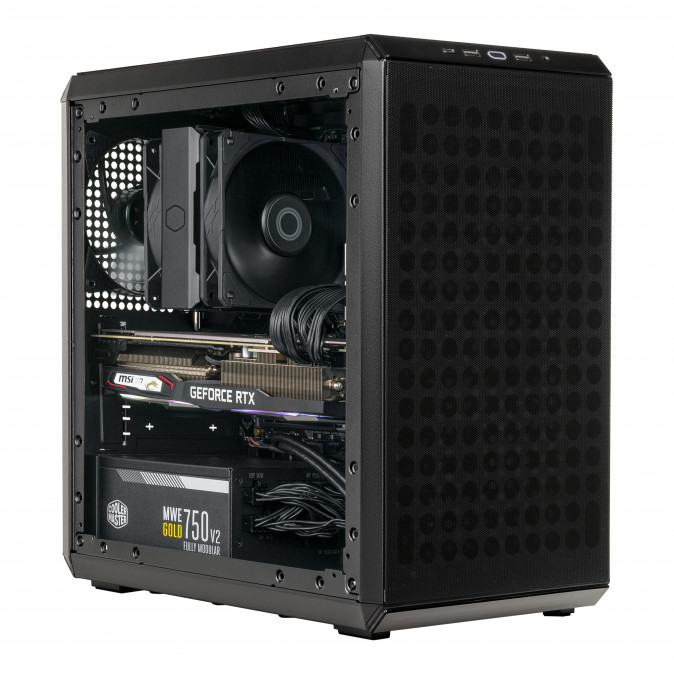 COOLER MASTER Ház Micro ATX MASTERBOX Q300L V2 - Fekete PC