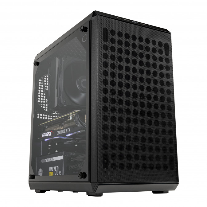 COOLER MASTER Ház Micro ATX MASTERBOX Q300L V2 - Fekete PC