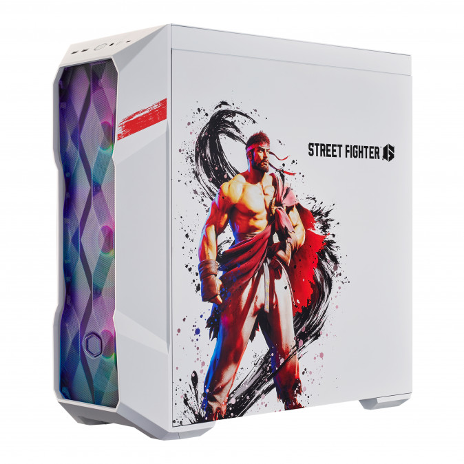 COOLER MASTER Ház Midi ATX MasterBox TD500 MESH V2 RYU - Fehér PC