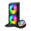 COOLER MASTER CPU hűtő MASTERLIQUID 240 ATMOS (vízhűtés), 2 Ventilátoros, ARGB Gen2 -Fekete thumbnail