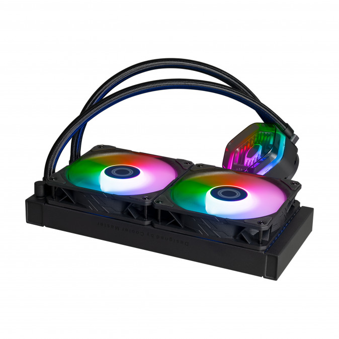 COOLER MASTER CPU hűtő MASTERLIQUID 240 ATMOS (vízhűtés), 2 Ventilátoros, ARGB Gen2 -Fekete PC
