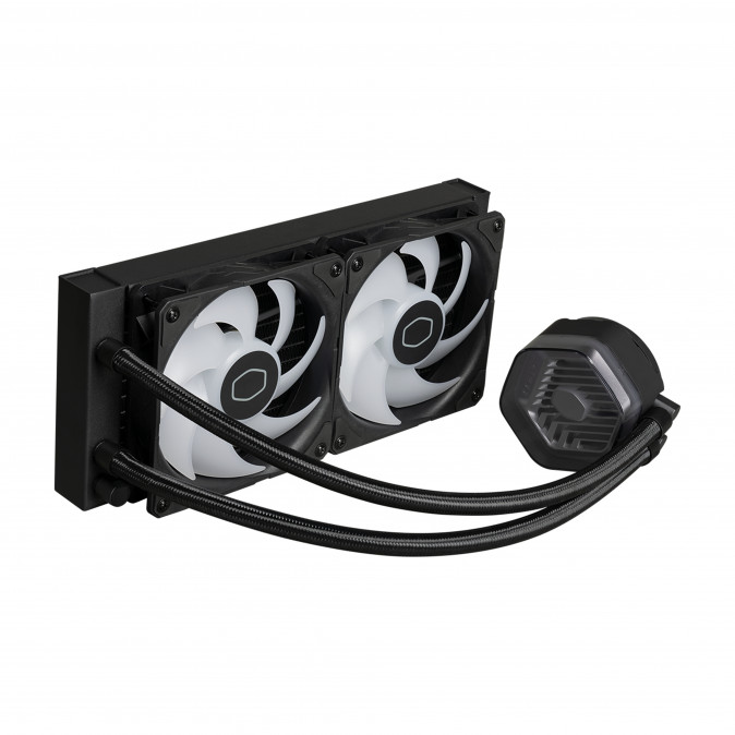 COOLER MASTER CPU hűtő MASTERLIQUID 240 ATMOS (vízhűtés), 2 Ventilátoros, ARGB Gen2 -Fekete PC