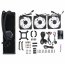 COOLER MASTER CPU hűtő MASTERLIQUID 360 ATMOS (vízhűtés), 3 Ventilátoros, ARGB Gen2 - Fekete thumbnail